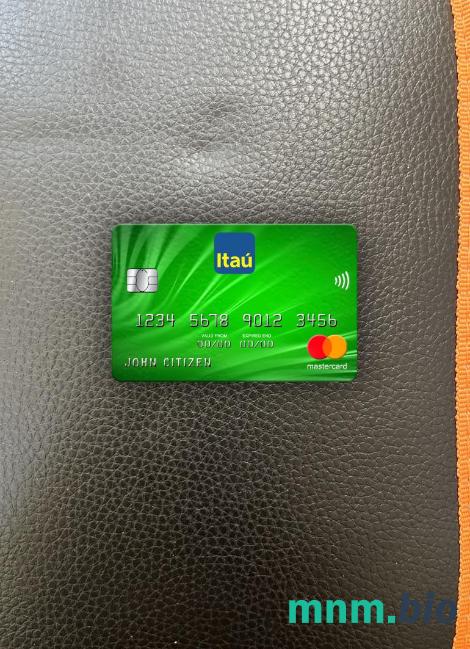 Uruguay Itau bank wygląd zdjęcia mastercard skan PSD + zdjęcie